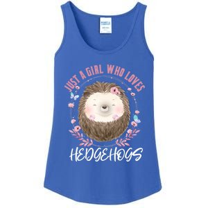 Just A Who Loves Hedgehogs Forest Animal Cute Hedgehog Gift Ladies Essential Tank