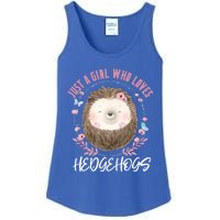 Just A Who Loves Hedgehogs Forest Animal Cute Hedgehog Gift Ladies Essential Tank