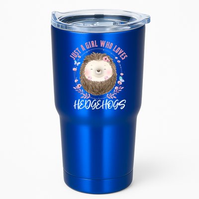 Just A Who Loves Hedgehogs Forest Animal Cute Hedgehog Gift Tumbler