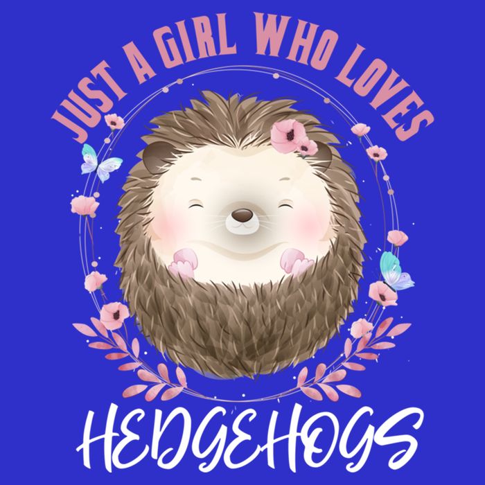 Just A Who Loves Hedgehogs Forest Animal Cute Hedgehog Gift Toddler T-Shirt