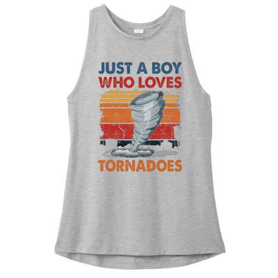 Just A Who Loves Tornado Ladies PosiCharge Tri-Blend Wicking Tank