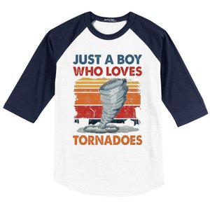 Just A Who Loves Tornado Baseball Sleeve Shirt