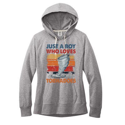 Just A Who Loves Tornado Women's Fleece Hoodie