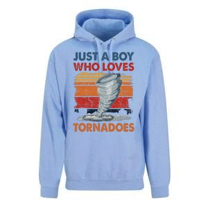 Just A Who Loves Tornado Unisex Surf Hoodie