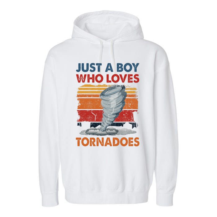 Just A Who Loves Tornado Garment-Dyed Fleece Hoodie