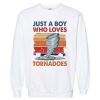 Just A Who Loves Tornado Garment-Dyed Sweatshirt