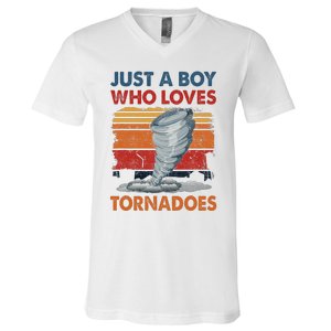 Just A Who Loves Tornado V-Neck T-Shirt