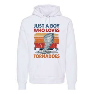 Just A Who Loves Tornado Premium Hoodie