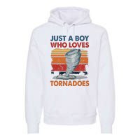 Just A Who Loves Tornado Premium Hoodie