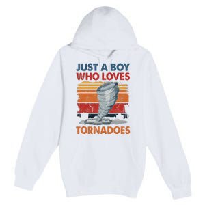 Just A Who Loves Tornado Premium Pullover Hoodie