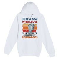 Just A Who Loves Tornado Premium Pullover Hoodie