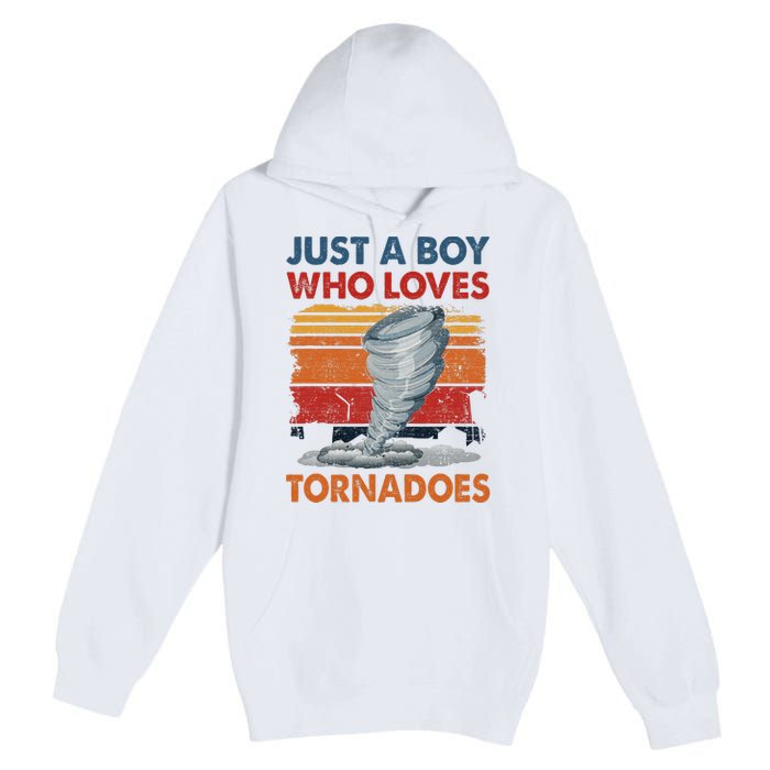 Just A Who Loves Tornado Premium Pullover Hoodie