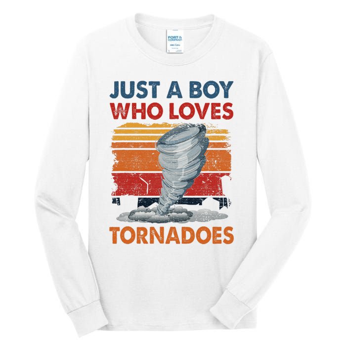 Just A Who Loves Tornado Tall Long Sleeve T-Shirt