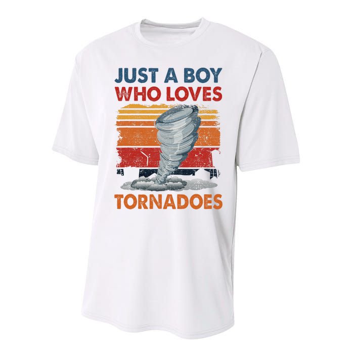 Just A Who Loves Tornado Performance Sprint T-Shirt