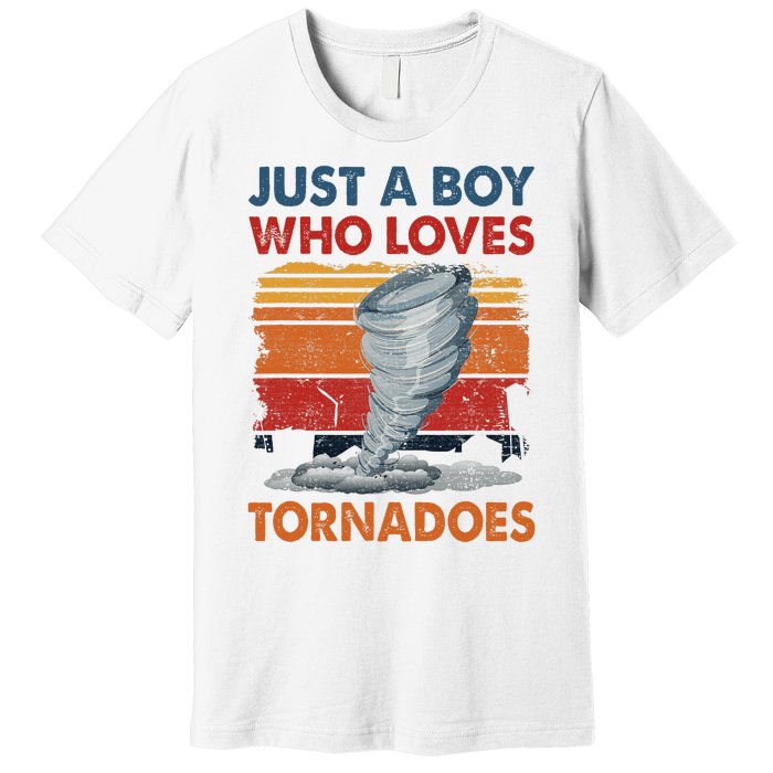 Just A Who Loves Tornado Premium T-Shirt