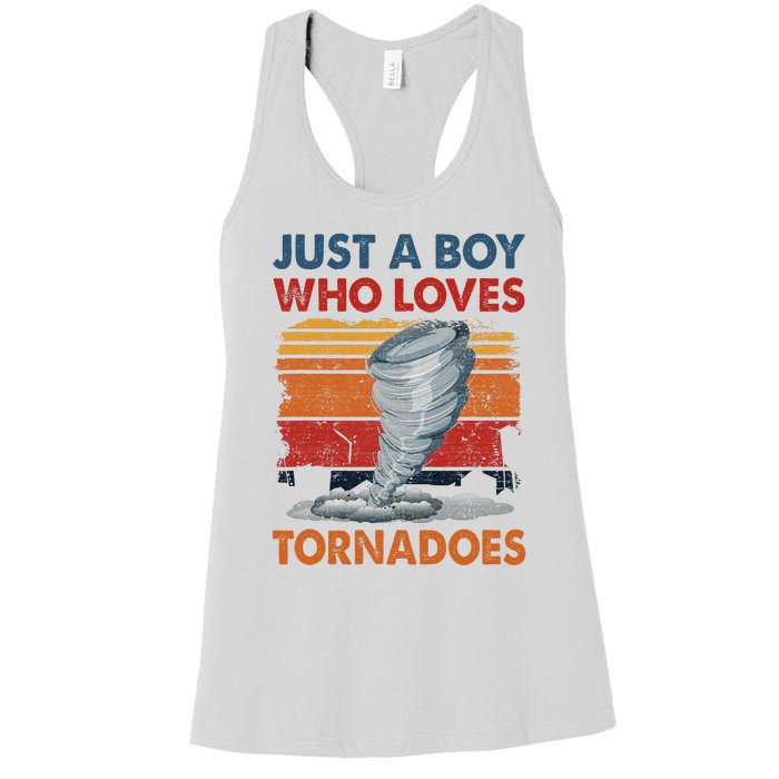 Just A Who Loves Tornado Women's Racerback Tank