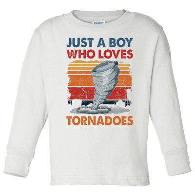 Just A Who Loves Tornado Toddler Long Sleeve Shirt