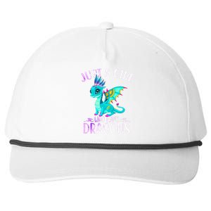 Just A Who Loves Dragons Dragon Lovers Gift Snapback Five-Panel Rope Hat