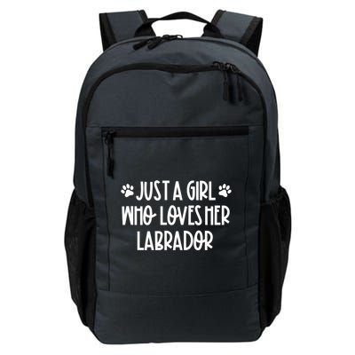 Just A Who Loves Her Labrador Dog Mom Labrador Lovers Gift Daily Commute Backpack