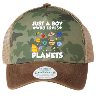 Just A Who Loves Planets Solar System Space Science Geek Legacy Tie Dye Trucker Hat