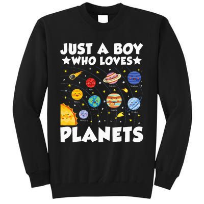 Just A Who Loves Planets Solar System Space Science Geek Tall Sweatshirt