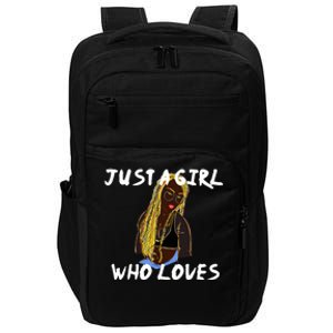 Just A Who Loves African American Anime Gift Impact Tech Backpack