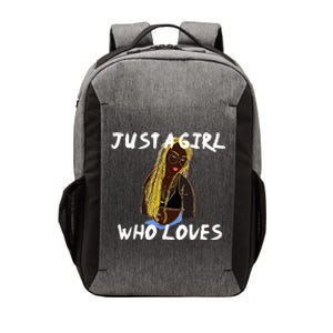 Just A Who Loves African American Anime Gift Vector Backpack