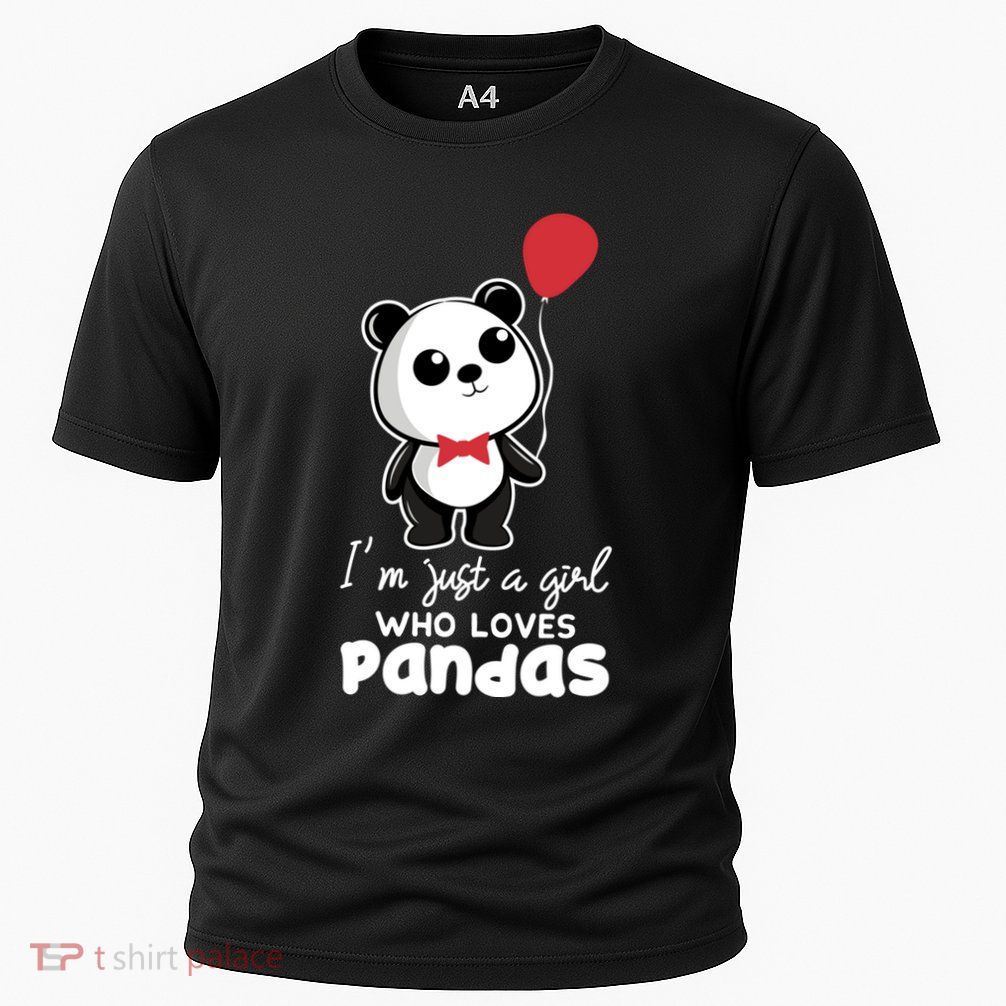 Just A Who Loves Pandas Panda Meaningful Gift Funny Gift Performance Shirt