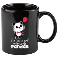 Just A Who Loves Pandas Panda Meaningful Gift Funny Gift 11oz C Handle Ceramic Mug