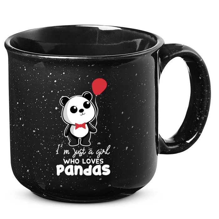 Just A Who Loves Pandas Panda Meaningful Gift Funny Gift 15oz Campfire Ceramic Mug