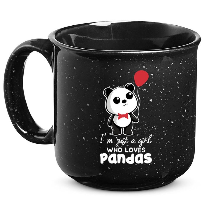 Just A Who Loves Pandas Panda Meaningful Gift Funny Gift 15oz Campfire Ceramic Mug