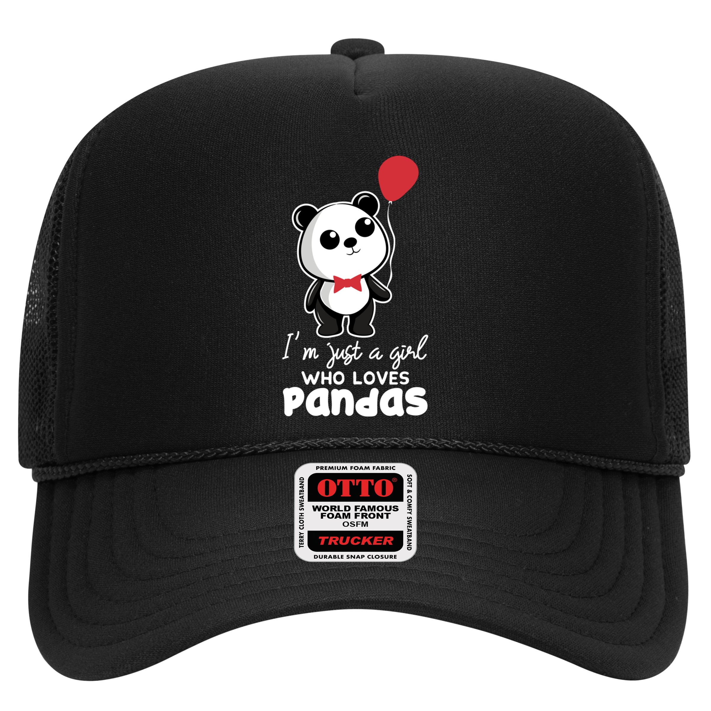 Just A Who Loves Pandas Panda Meaningful Gift Funny Gift Hat