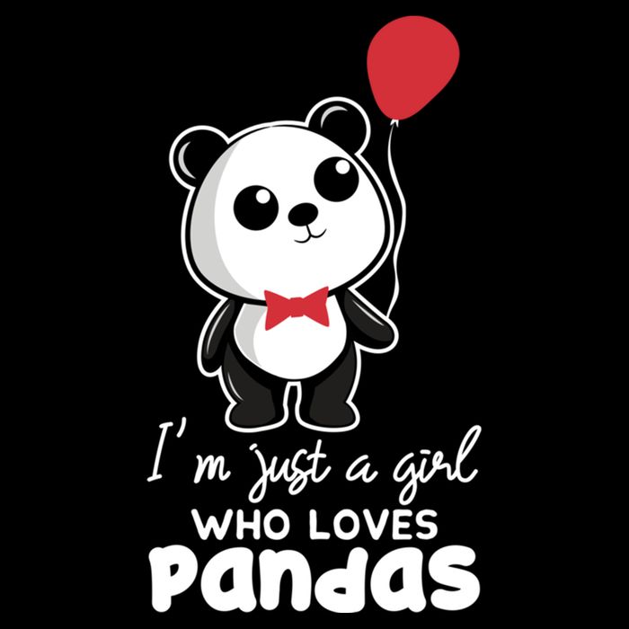 Just A Who Loves Pandas Panda Meaningful Gift Funny Gift Women's Crop Top Tee