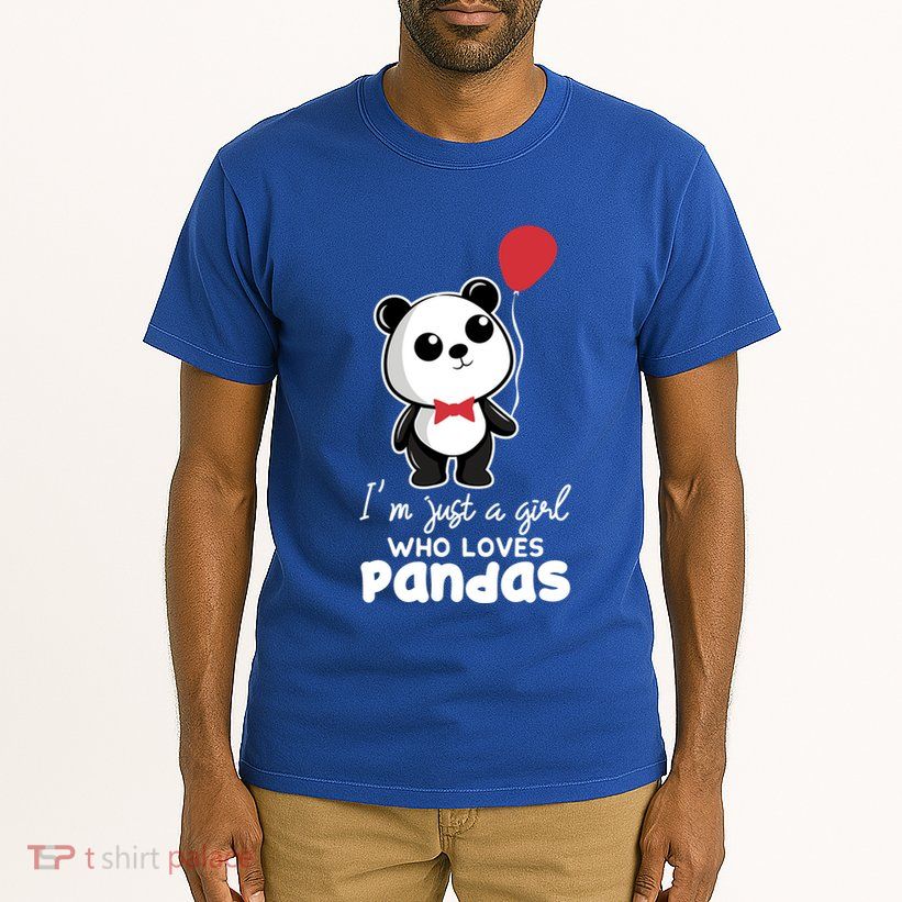 Just A Who Loves Pandas Panda Meaningful Gift Funny Gift Tall T-Shirt
