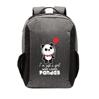 Just A Who Loves Pandas Panda Meaningful Gift Funny Gift Vector Backpack