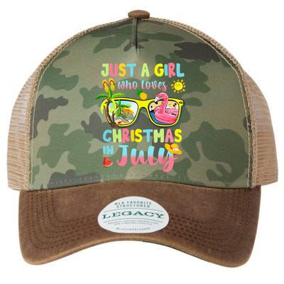 Just A Who Loves Christmas In July Summer Legacy Tie Dye Trucker Hat