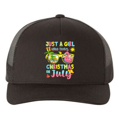 Just A Who Loves Christmas In July Summer Yupoong Adult 5-Panel Trucker Hat