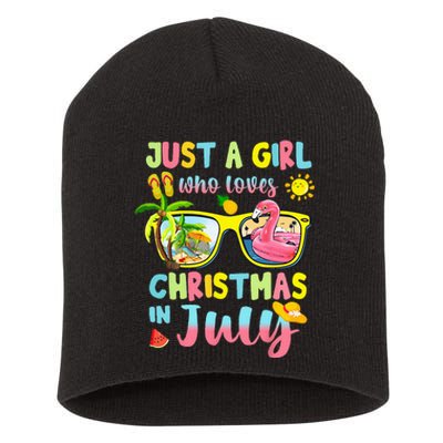 Just A Who Loves Christmas In July Summer Short Acrylic Beanie