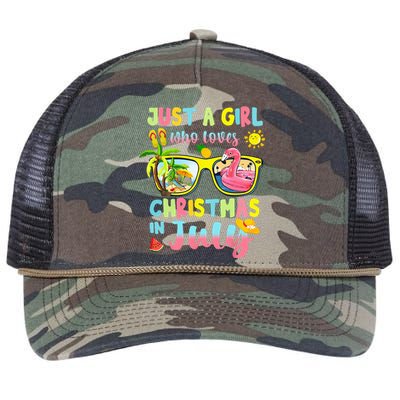 Just A Who Loves Christmas In July Summer Retro Rope Trucker Hat Cap