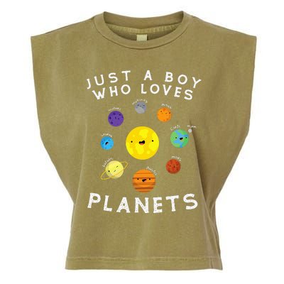 Just A Who Loves Planets Star Space Galaxy Science Lover Garment-Dyed Women's Muscle Tee