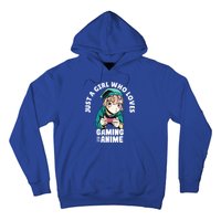 Just A Who Loves Anime And Gaming Gamer Anime Merch Gift Hoodie