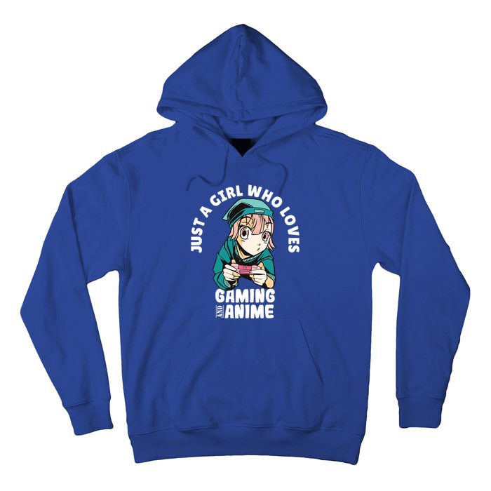 Just A Who Loves Anime And Gaming Gamer Anime Merch Gift Hoodie