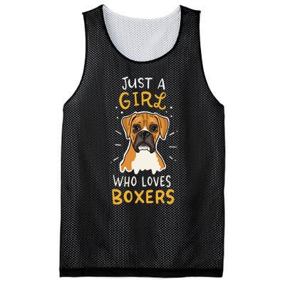 Just A Who Loves Boxers Dog School Gift Mesh Reversible Basketball Jersey Tank