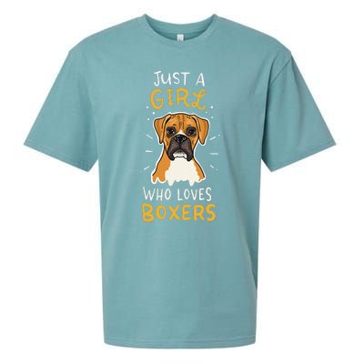 Just A Who Loves Boxers Dog School Gift Sueded Cloud Jersey T-Shirt