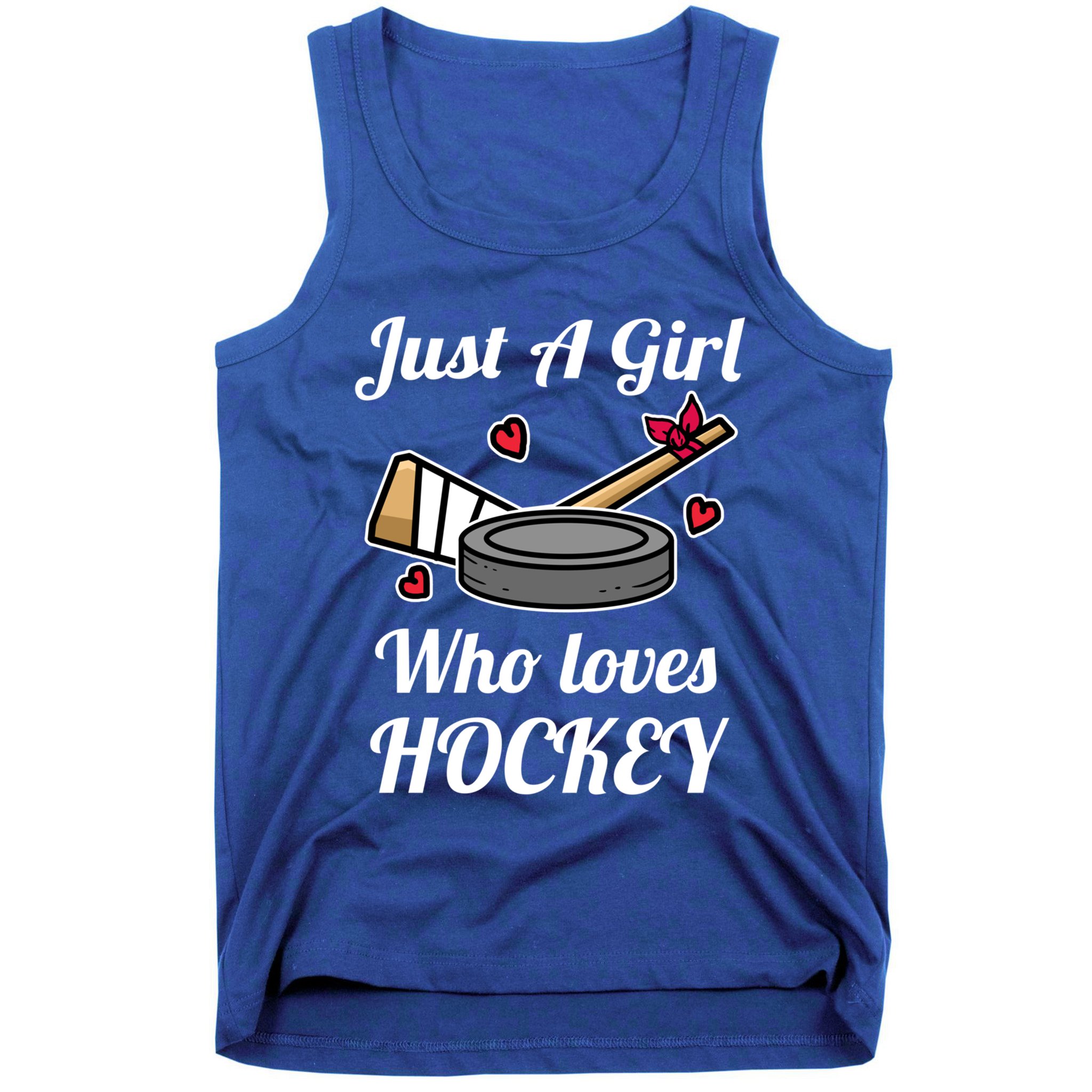 Just A Who Loves Hockey Ice Hockey Jersey Meaningful Gift Tank Top