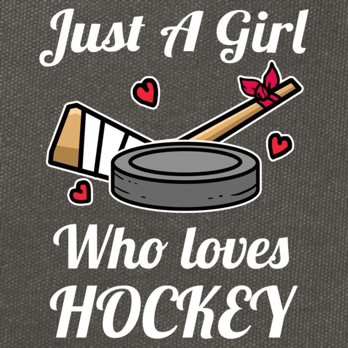 Just A Who Loves Hockey Ice Hockey Jersey Meaningful Gift Cotton Canvas Backpack