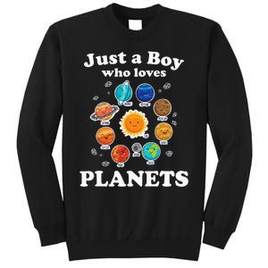 Just A Who Loves Planets Solar System Space Science Tall Sweatshirt