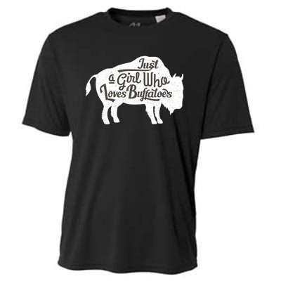 Just A  Who Loves Buffaloes Buffalo Bison Lover  Cooling Performance Crew T-Shirt