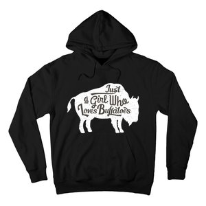 Just A  Who Loves Buffaloes Buffalo Bison Lover  Hoodie