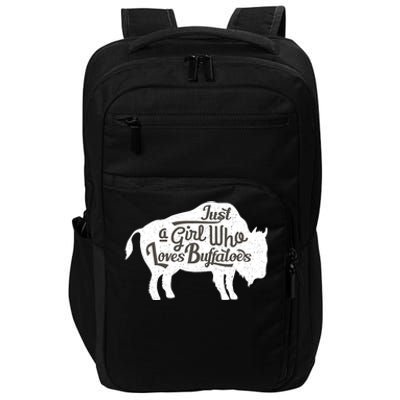 Just A  Who Loves Buffaloes Buffalo Bison Lover  Impact Tech Backpack